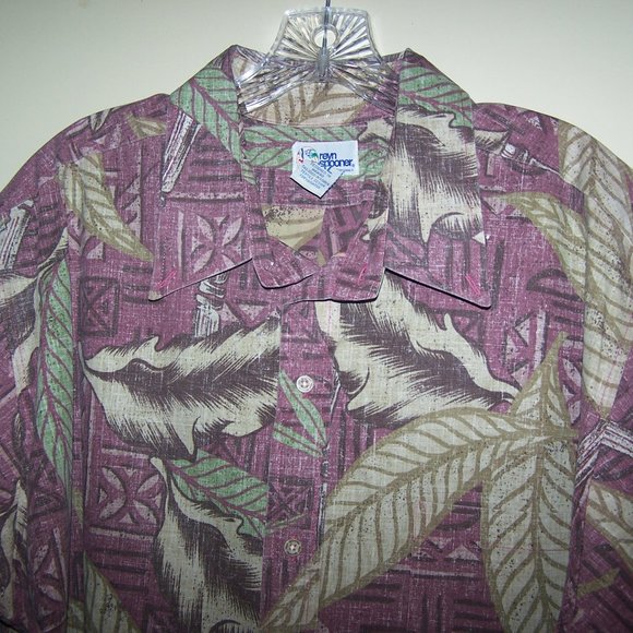 VINTAGE REYN SPOONER HAWAIIAN FLORAL CAMP SHIRT - Picture 5 of 11